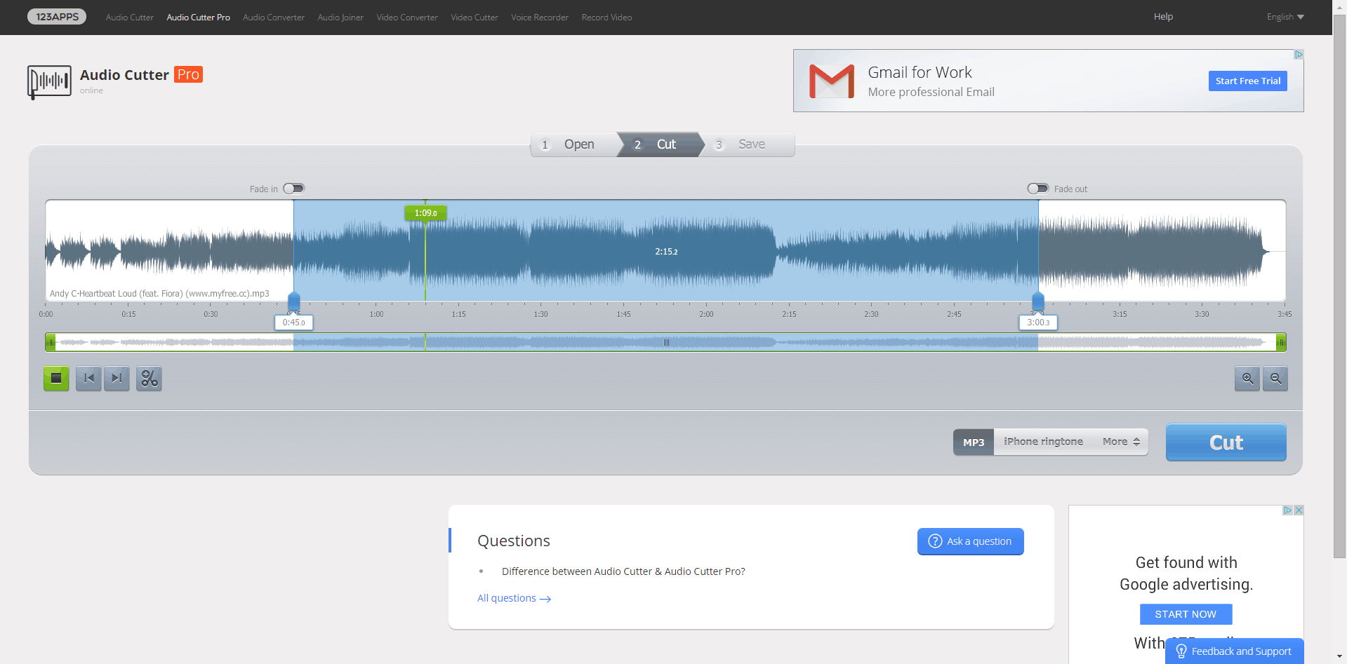 Audio Cutter Proサイト