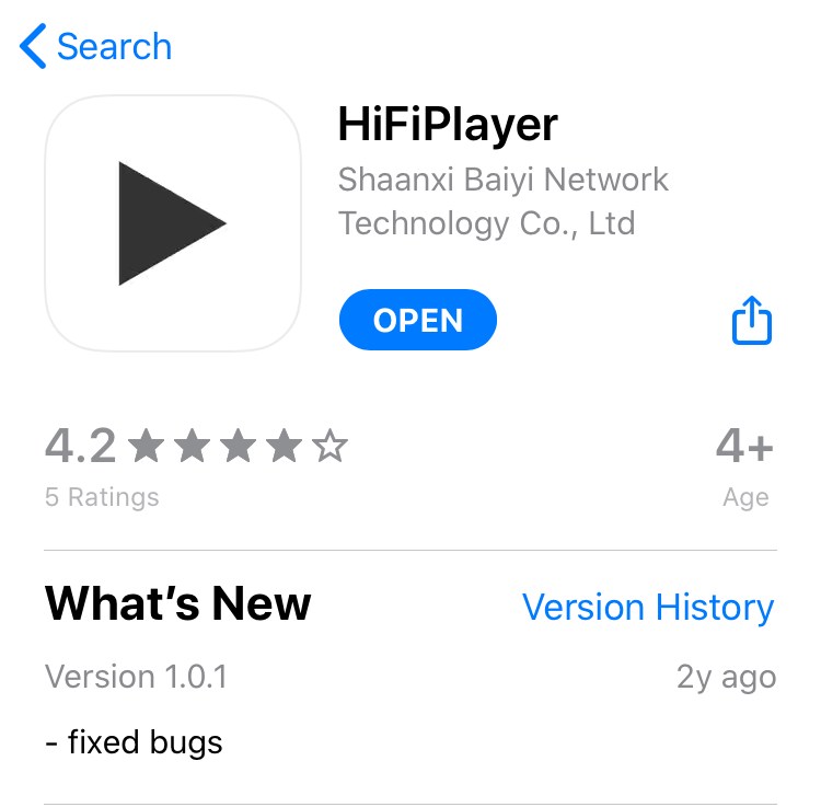 HiFiPlayerアプリ