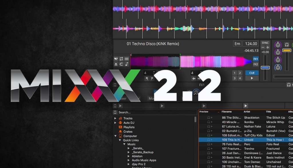 Mixxxソフトで音楽ミックス