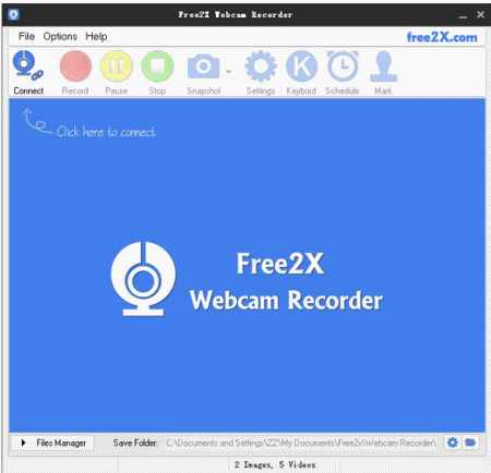 Free 2X Webカメラ録画ソフト