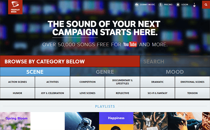 Freeplay Musicサイト