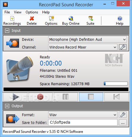 RecordPadソフト