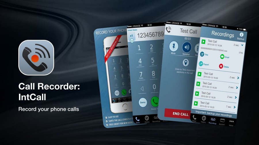 Call Recorder – IntCall iPhone電話録音アプリ