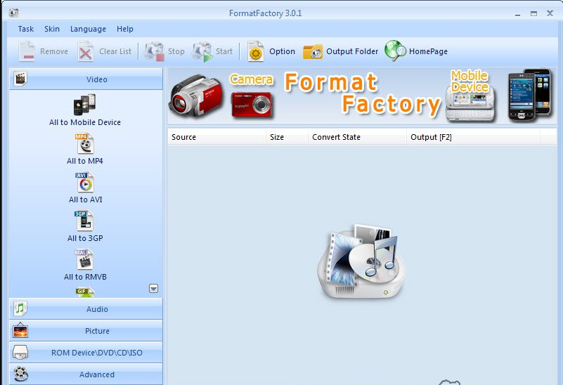 Format Factoryソフト