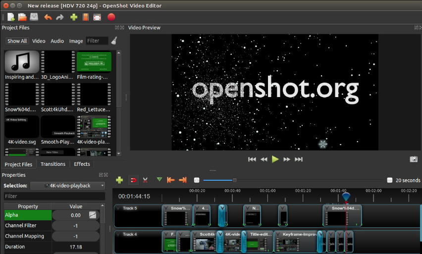 OpenShotソフト
